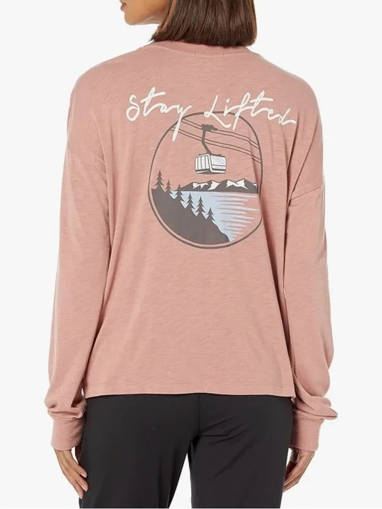 🆕 PJ SALVAGE Womens Loungewear Stay Lifted Long Sleeve Top - Picture 2 of 13